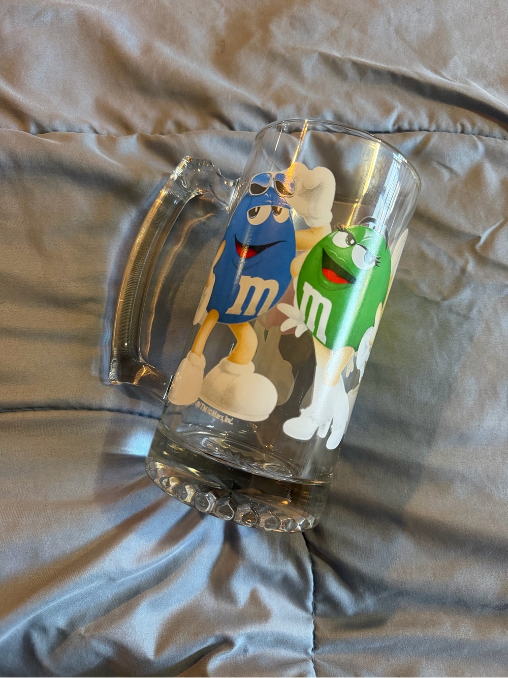 M&M'S collectible Mug with Blue and Green M&M Characters